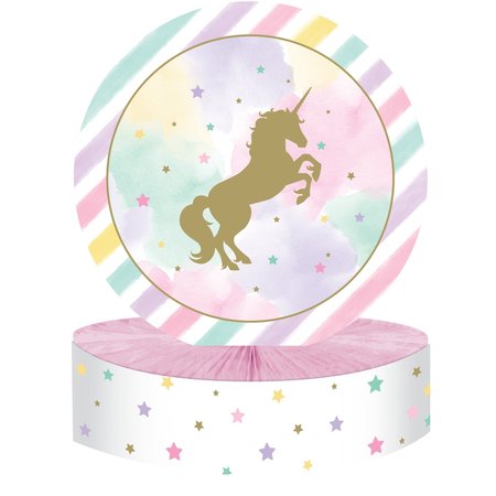 CREATIVE CONVERTING Sparkle Unicorn Centerpiece, 9"x12", 6PK 329310